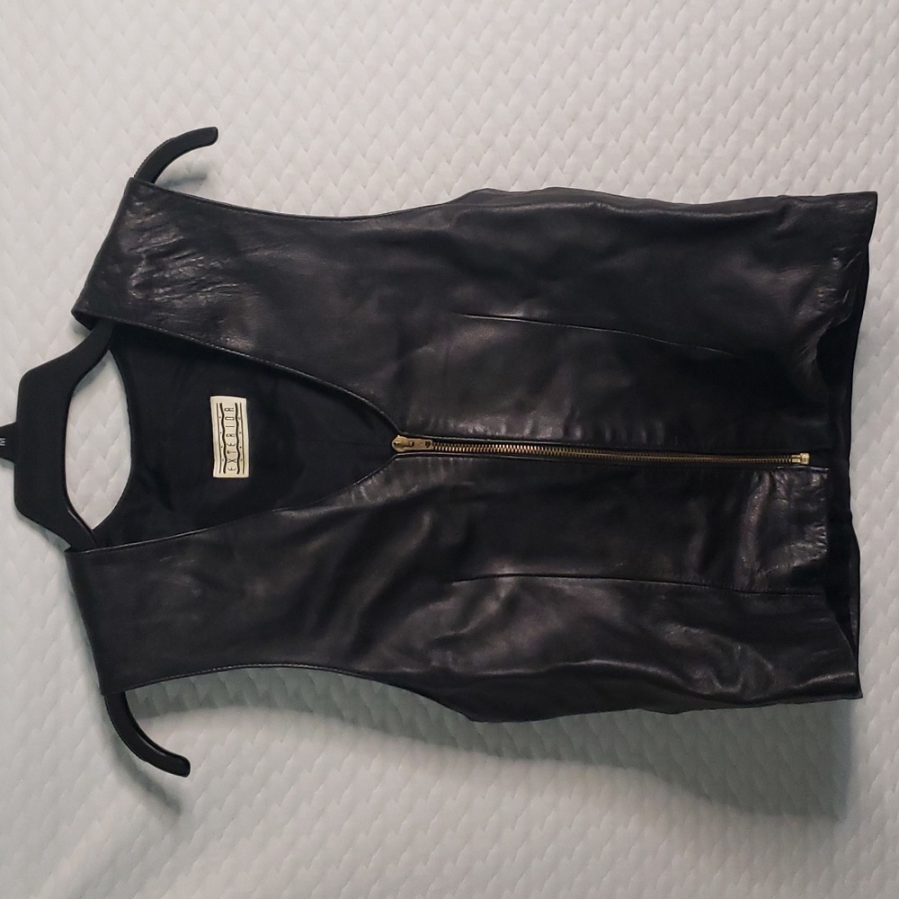 Black Leather Vest